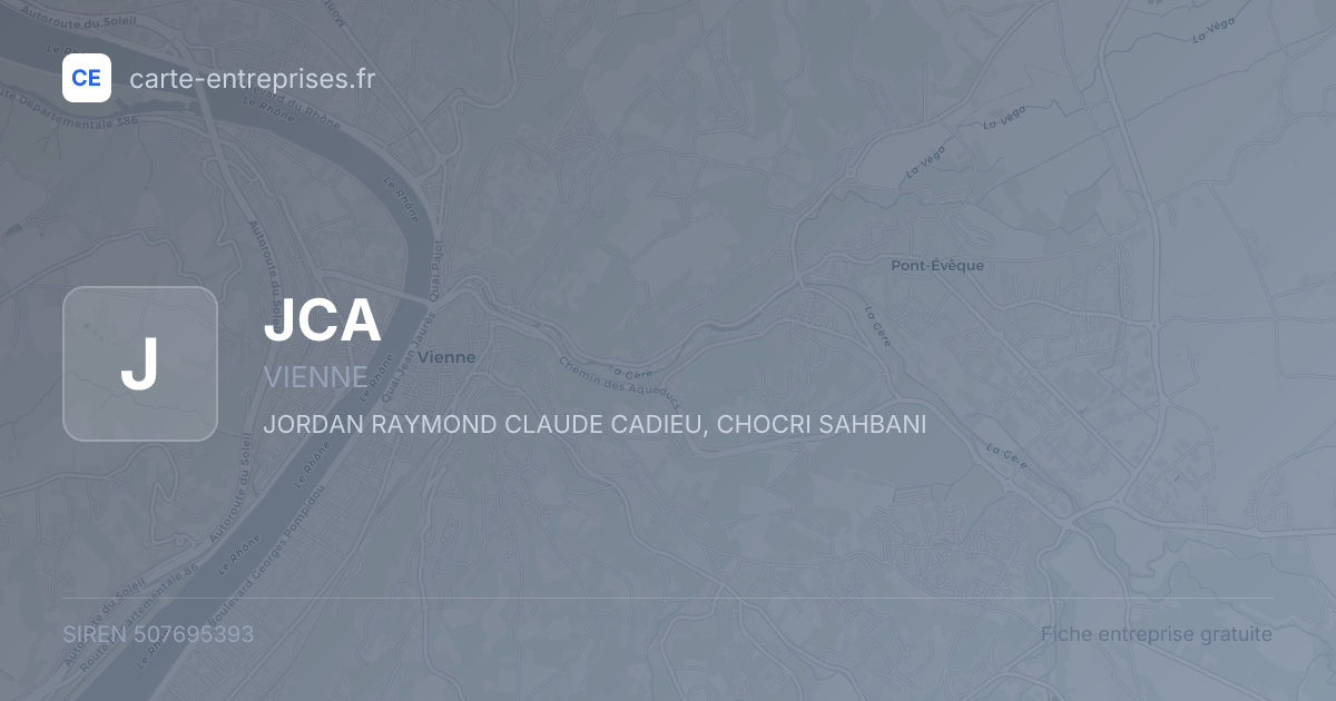 JCA — 507695393 — fiche entreprise