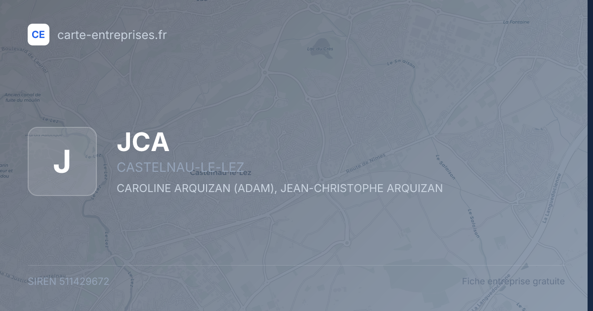 JCA — 511429672 — fiche entreprise