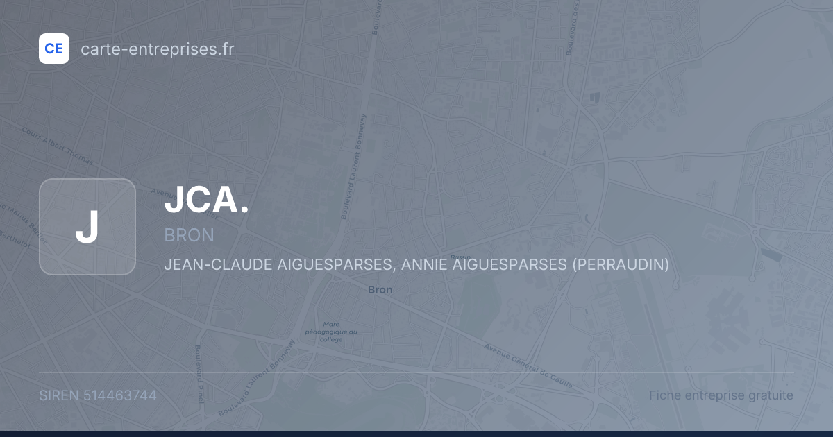 JCA. — 514463744 — fiche entreprise