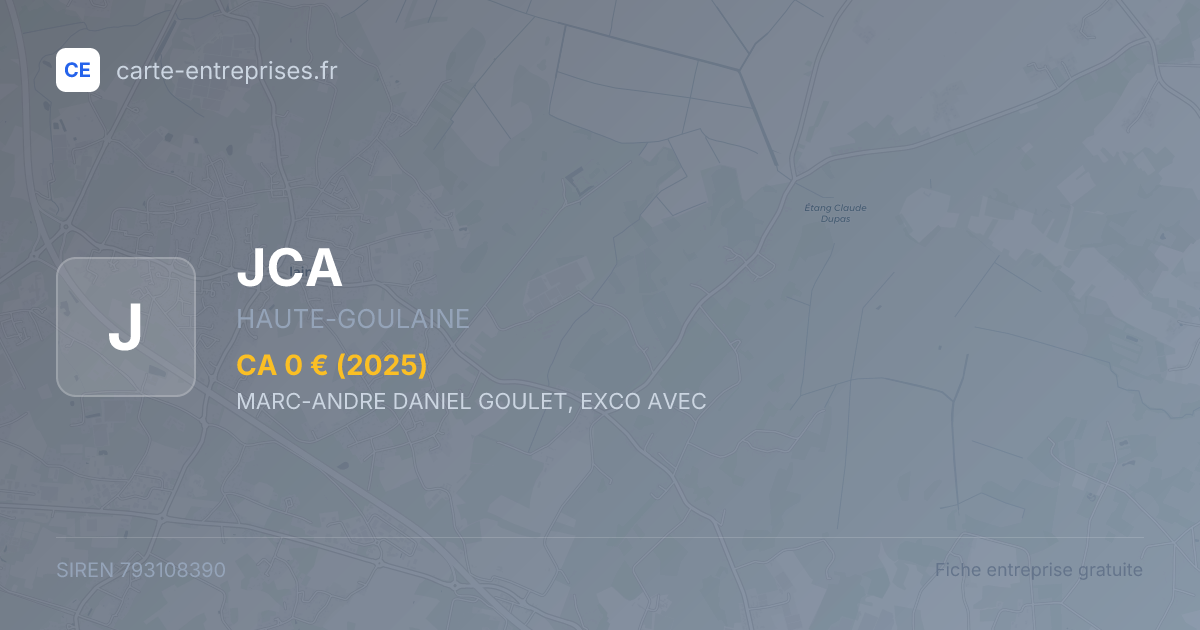 JCA — 793108390 — fiche entreprise