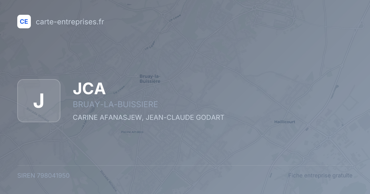 JCA — 798041950 — fiche entreprise