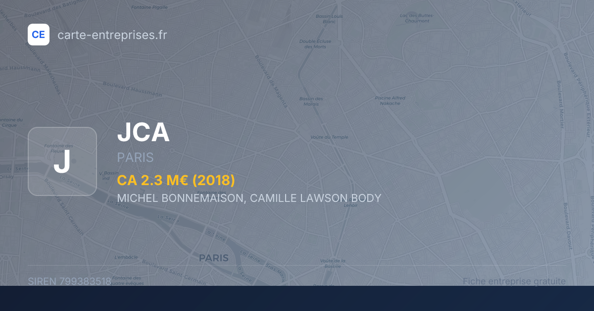 JCA — 799383518 — fiche entreprise