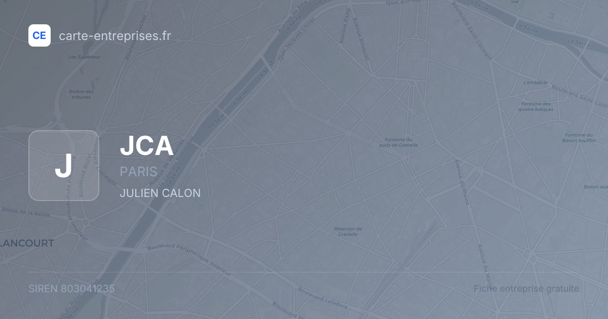 JCA — 803041235 — fiche entreprise