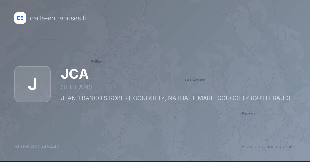 JCA — 827548447 — fiche entreprise
