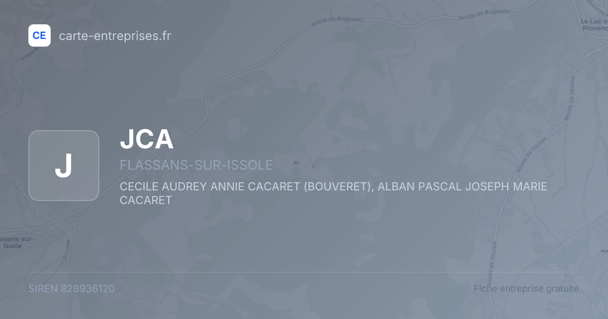 JCA — 828936120 — fiche entreprise