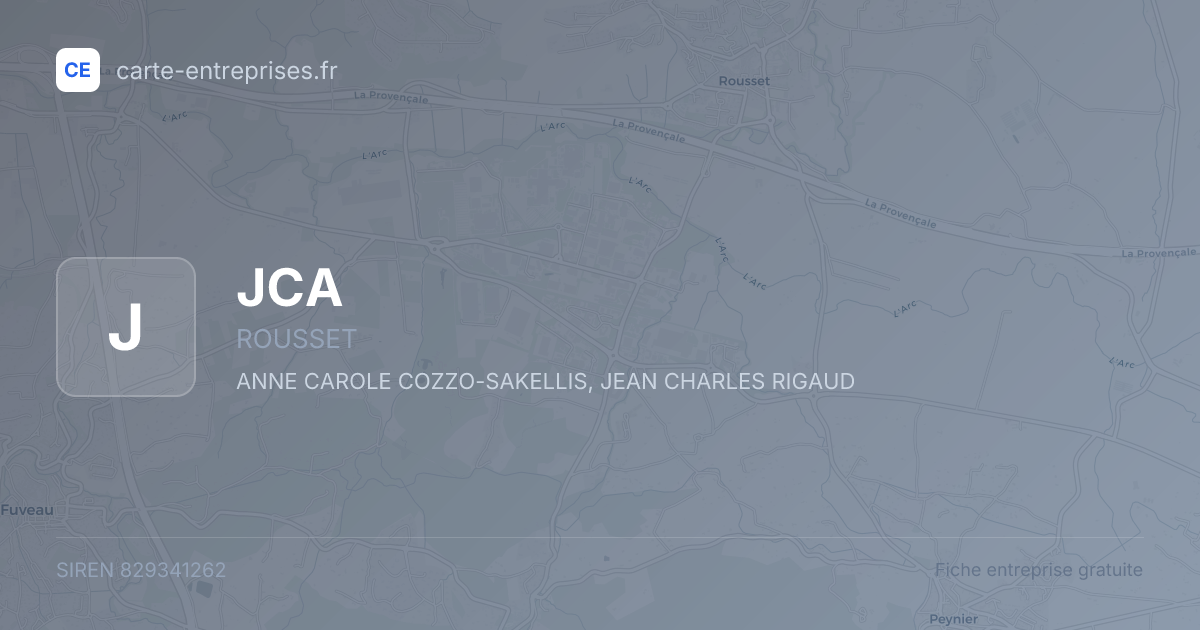 JCA — 829341262 — fiche entreprise