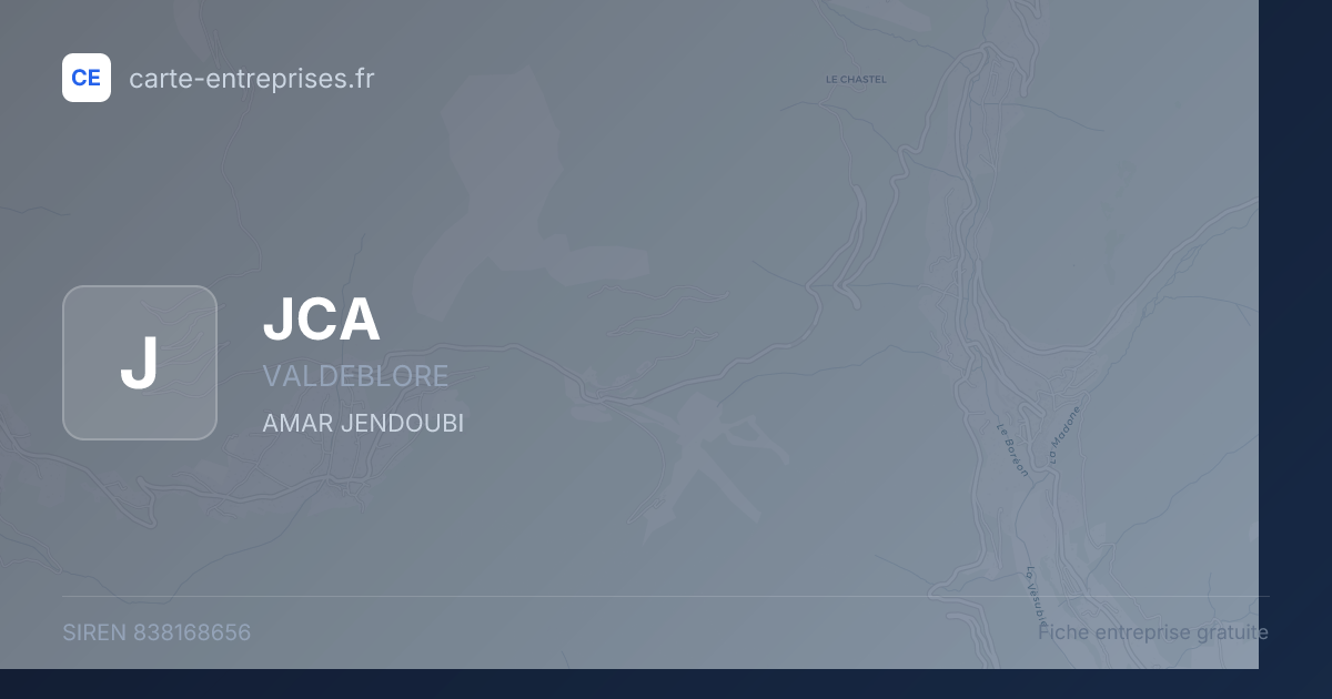 JCA — 838168656 — fiche entreprise