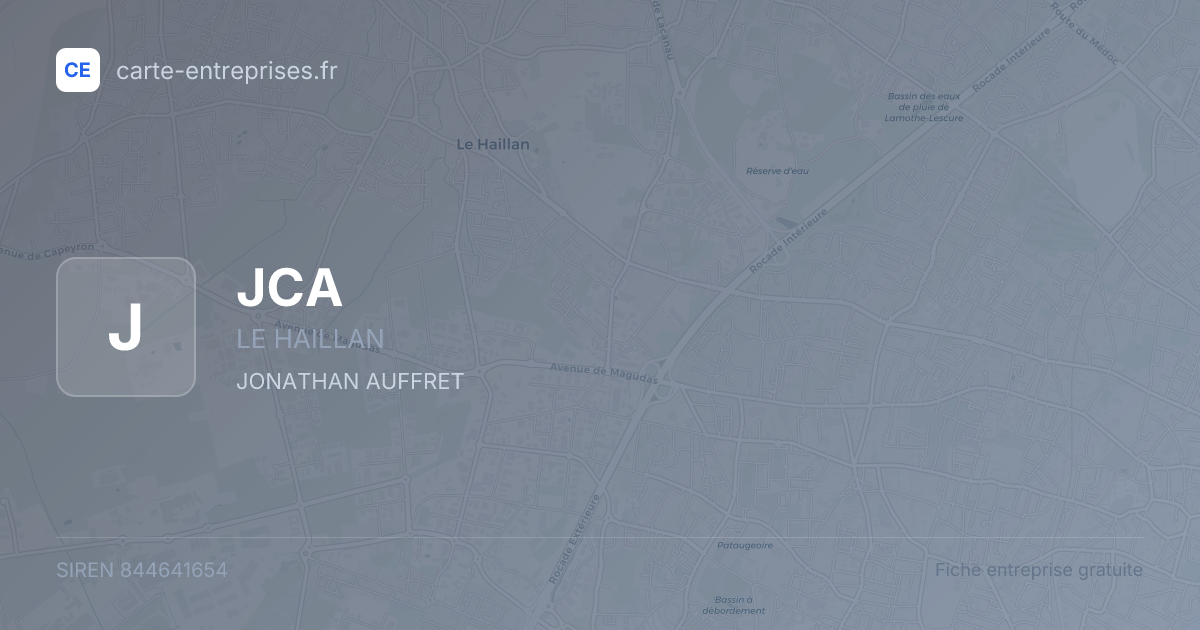 JCA — 844641654 — fiche entreprise
