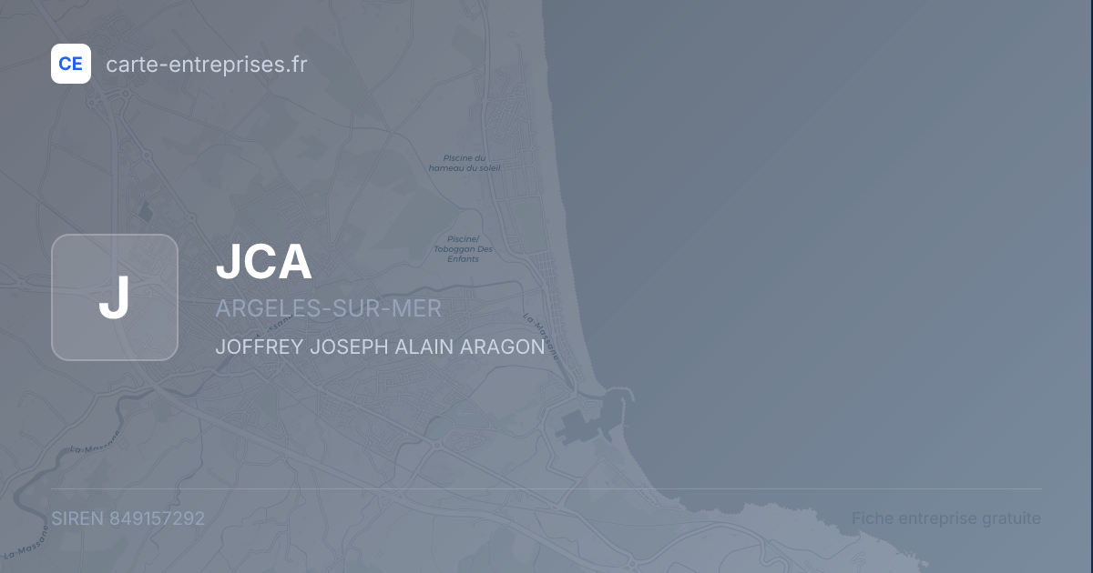 JCA — 849157292 — fiche entreprise