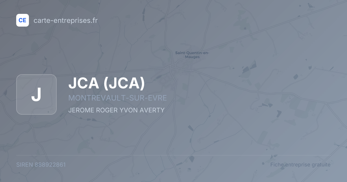JCA — 888922861 — fiche entreprise