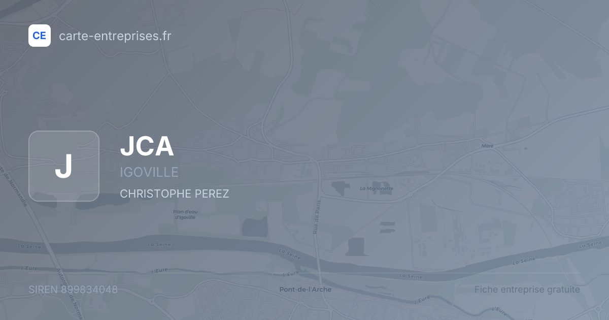 JCA — 899834048 — fiche entreprise