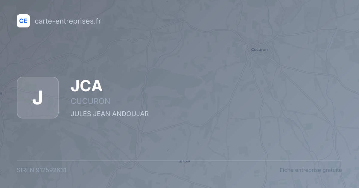 JCA — 912592631 — fiche entreprise