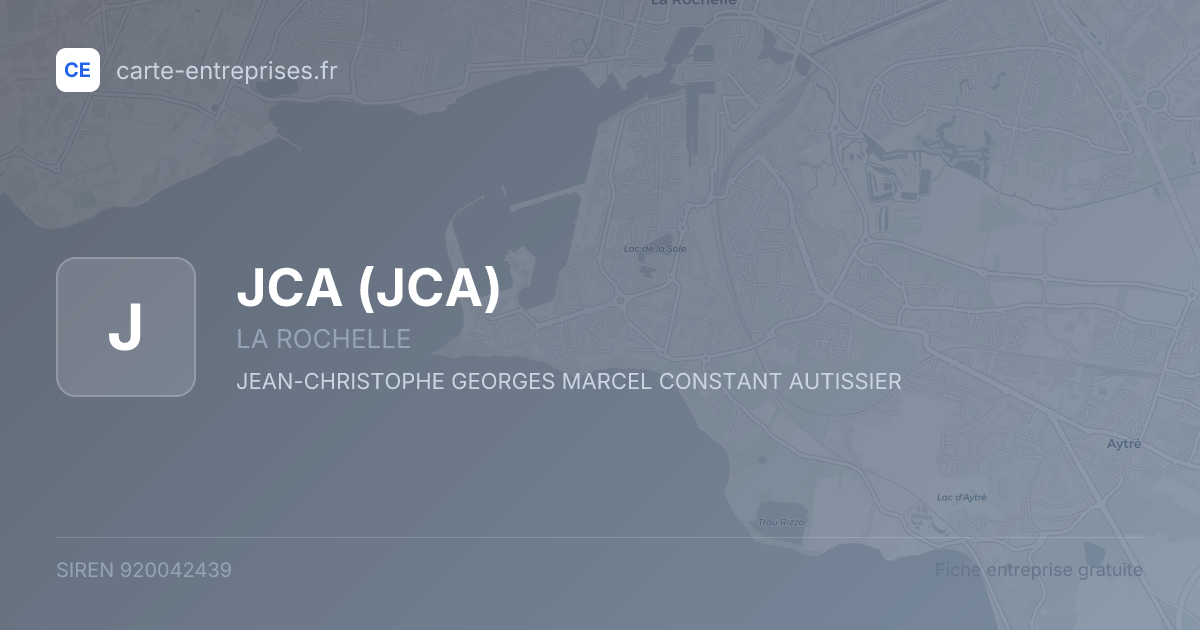JCA — 920042439 — fiche entreprise