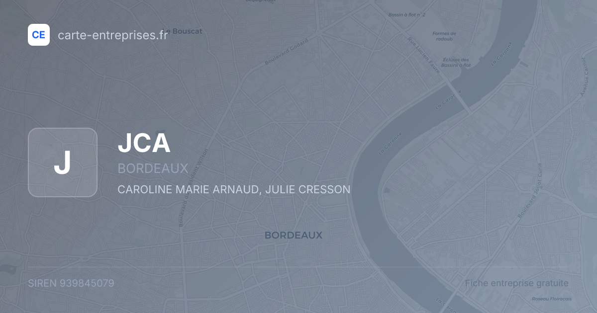 JCA — 939845079 — fiche entreprise