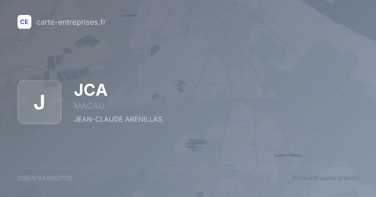 JCA — 949980700 — fiche entreprise