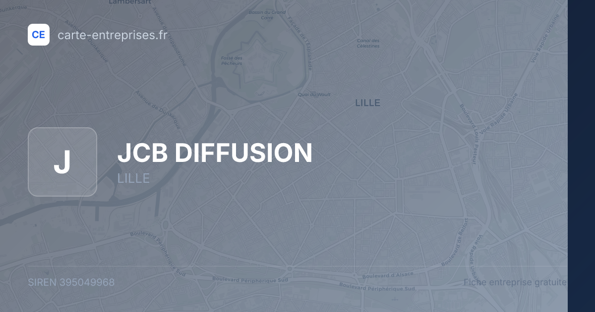 JCB DIFFUSION — 395049968 — fiche entreprise