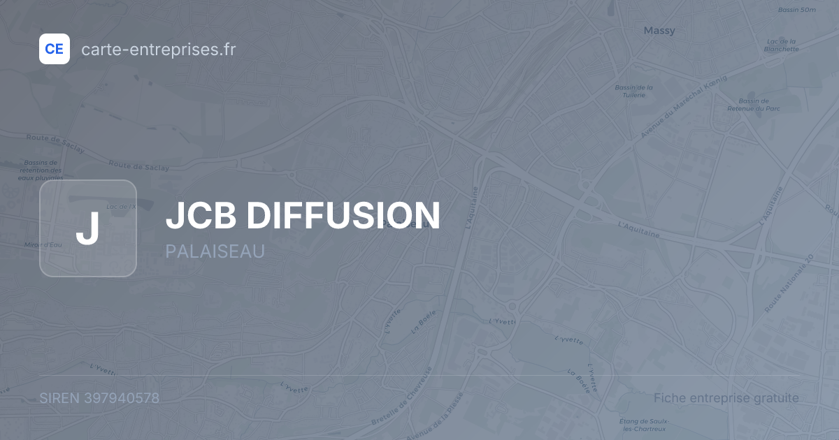 JCB DIFFUSION — 397940578 — fiche entreprise