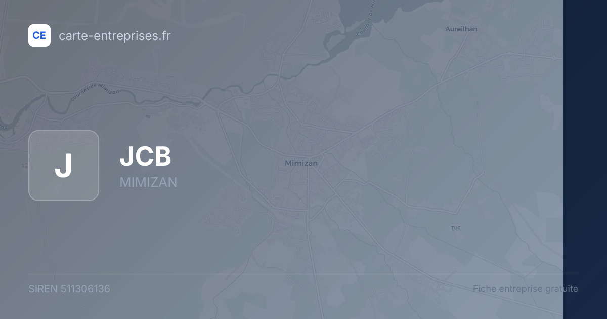 JCB — 511306136 — fiche entreprise