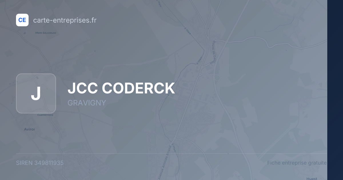 JCC CODERCK — 349811935 — fiche entreprise