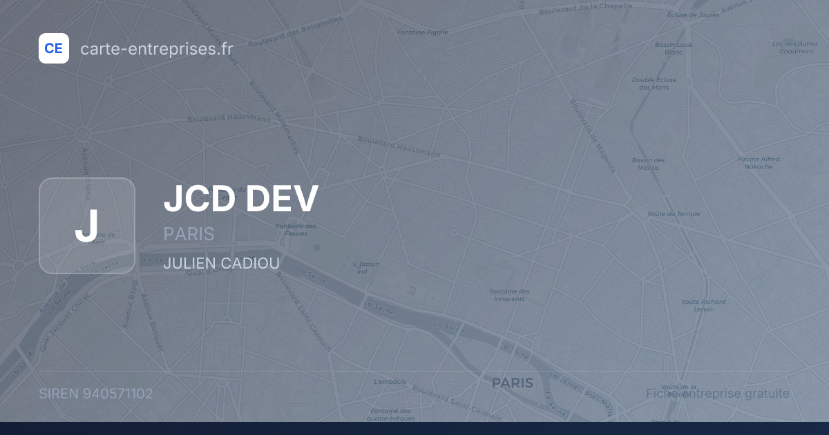JCD DEV — 940571102 — fiche entreprise