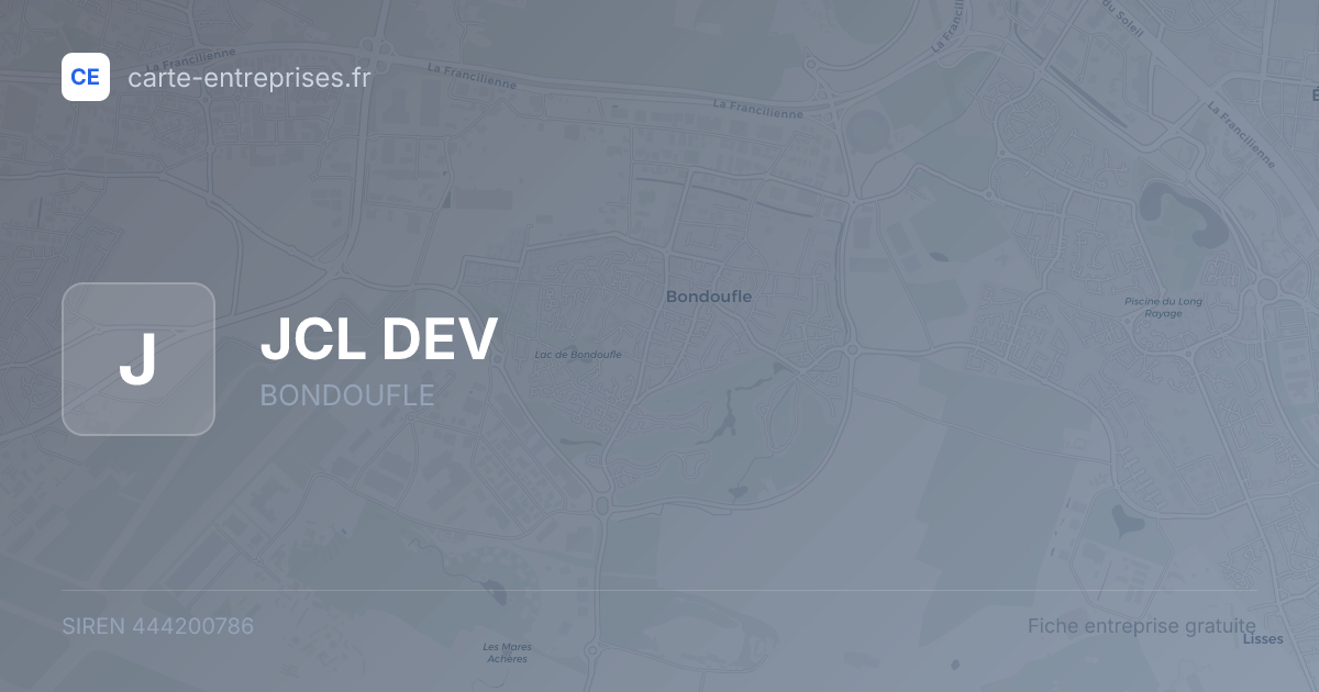 JCL DEV — 444200786 — fiche entreprise