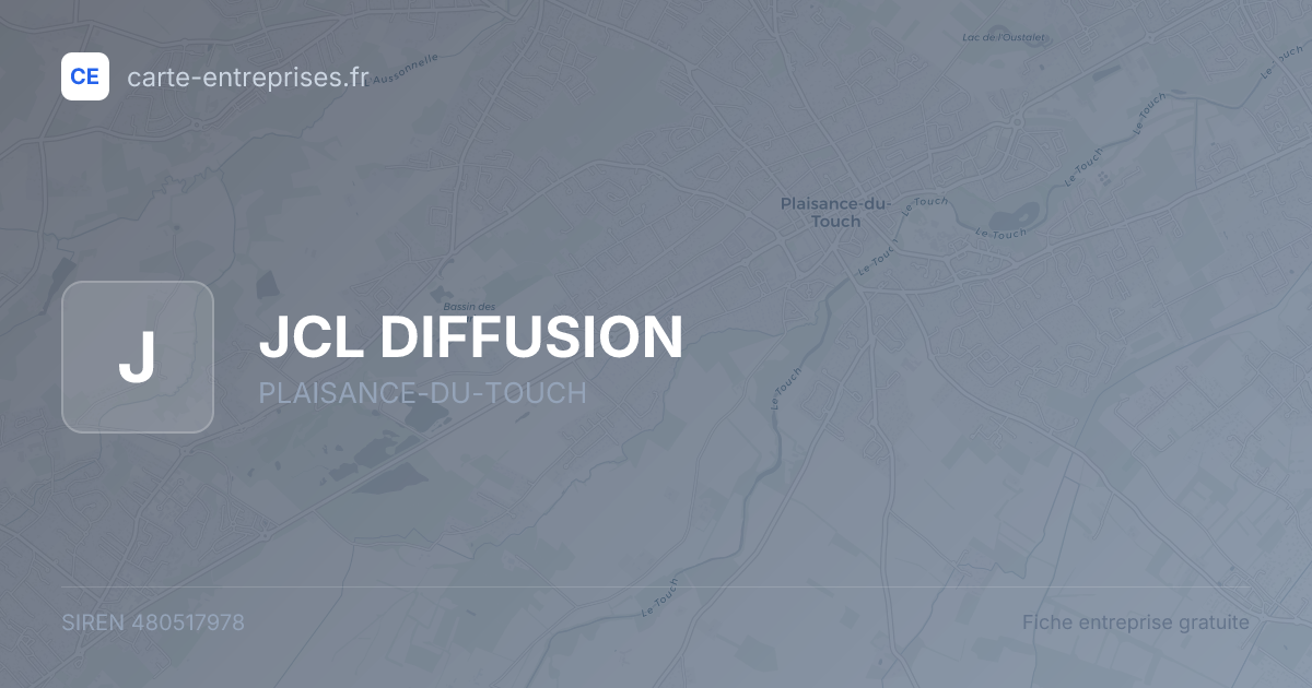 JCL DIFFUSION — 480517978 — fiche entreprise