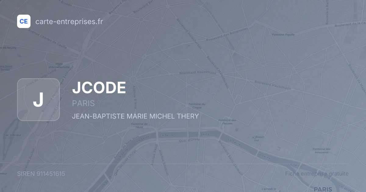 JCODE — 911451615 — fiche entreprise