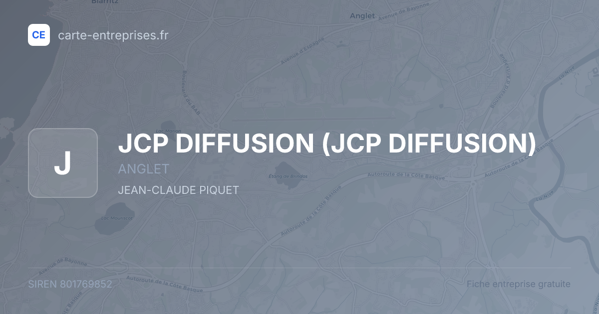 JCP DIFFUSION — 801769852 — fiche entreprise