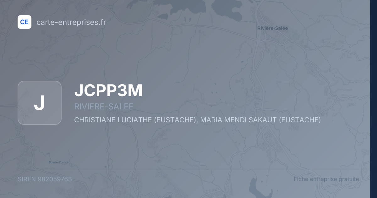 JCPP3M — 982059768 — fiche entreprise
