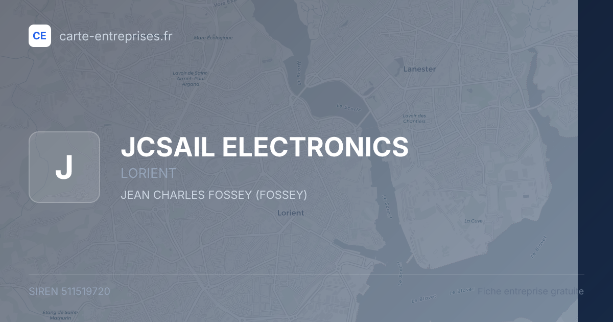 JCSAIL ELECTRONICS — 511519720 — fiche entreprise