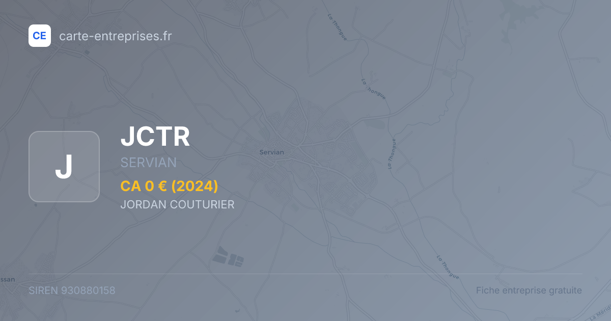 JCTR — 930880158 — fiche entreprise
