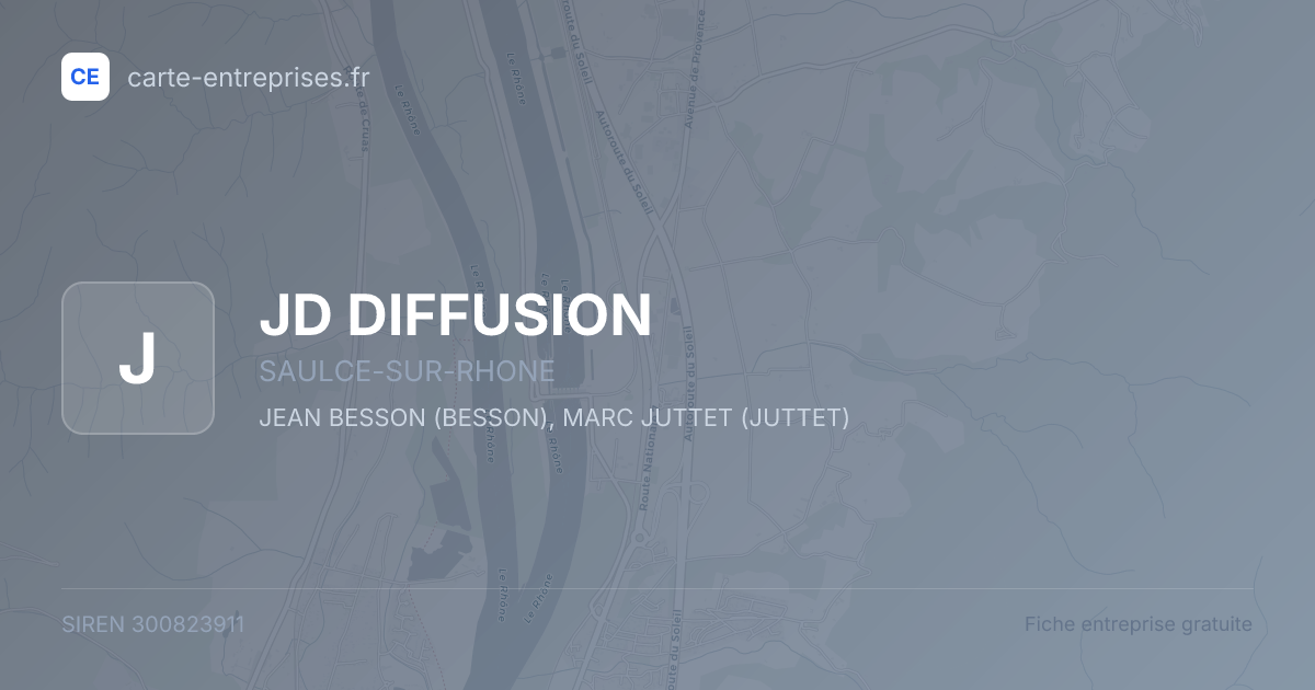 JD DIFFUSION — 300823911 — fiche entreprise