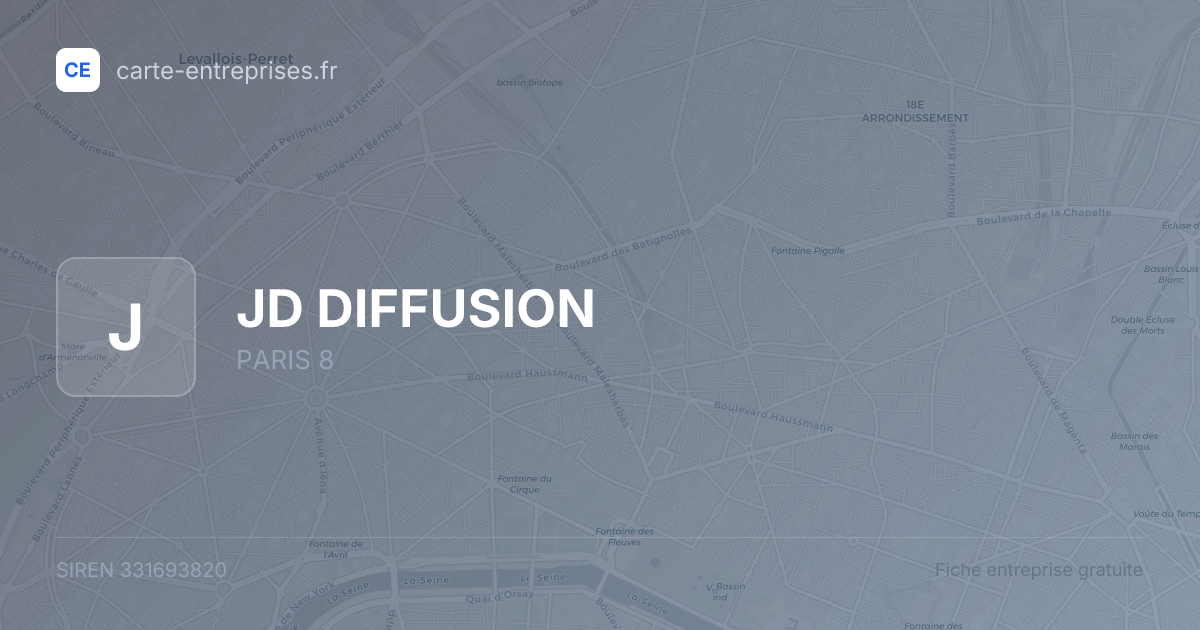 JD DIFFUSION — 331693820 — fiche entreprise