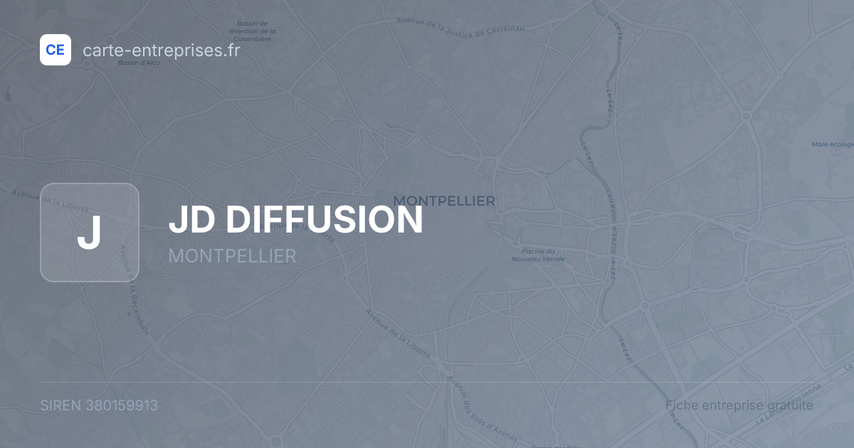 JD DIFFUSION — 380159913 — fiche entreprise