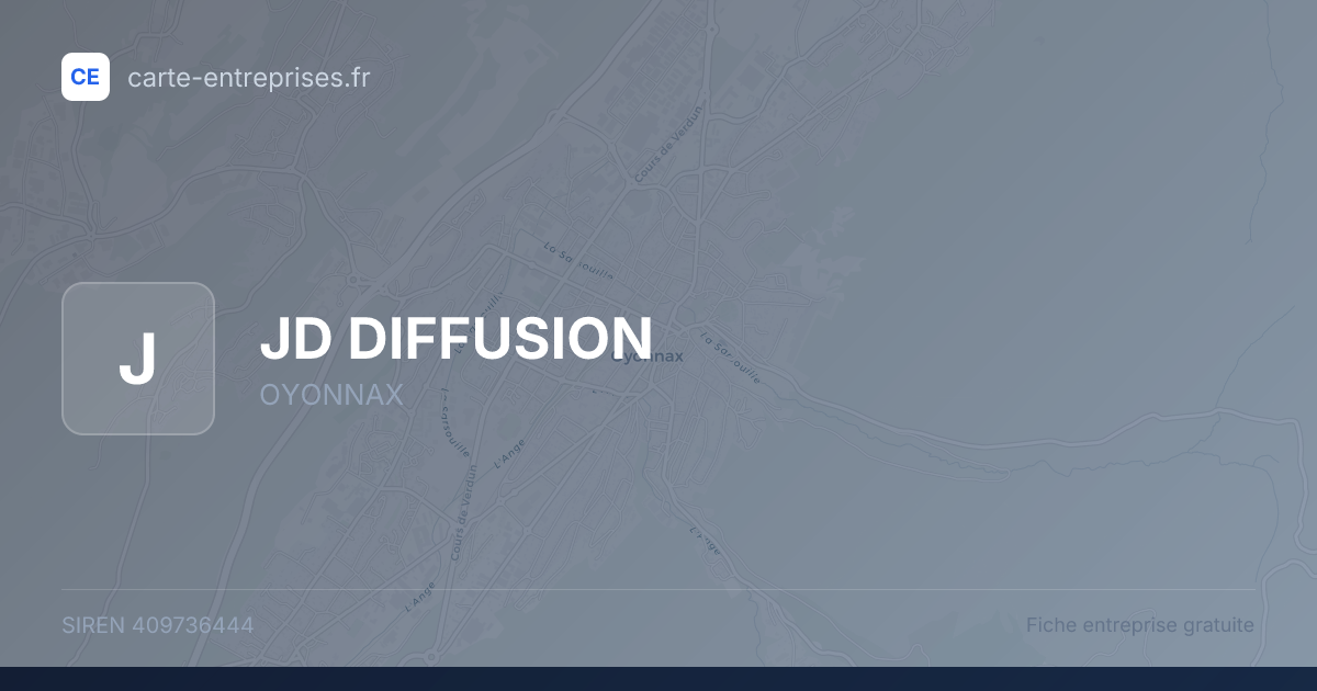 JD DIFFUSION — 409736444 — fiche entreprise