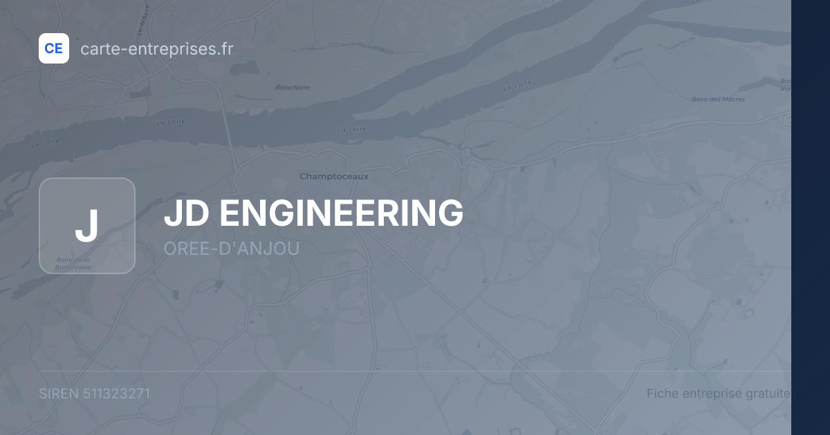 JD ENGINEERING — 511323271 — fiche entreprise