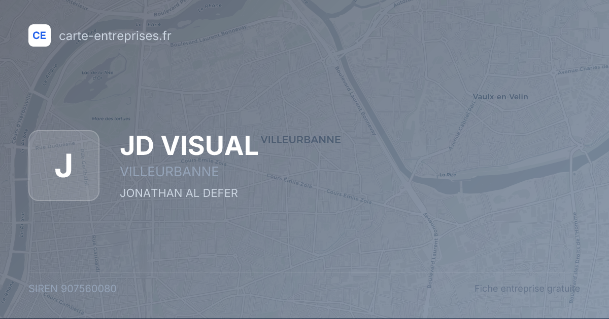 JD VISUAL — 907560080 — fiche entreprise