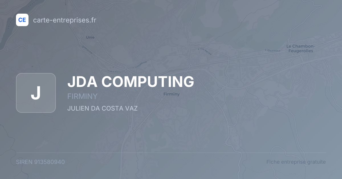 JDA COMPUTING — 913580940 — fiche entreprise