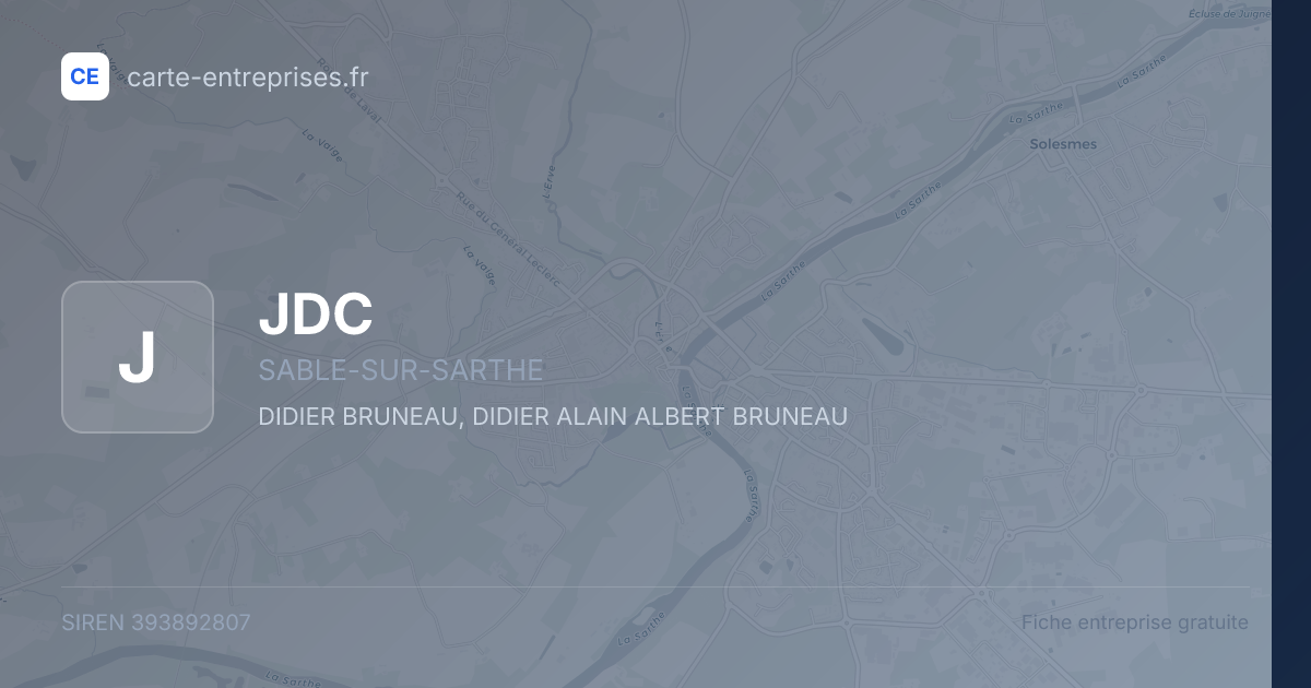 JDC — 393892807 — fiche entreprise