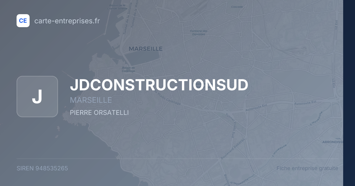 JDCONSTRUCTIONSUD — 948535265 — fiche entreprise