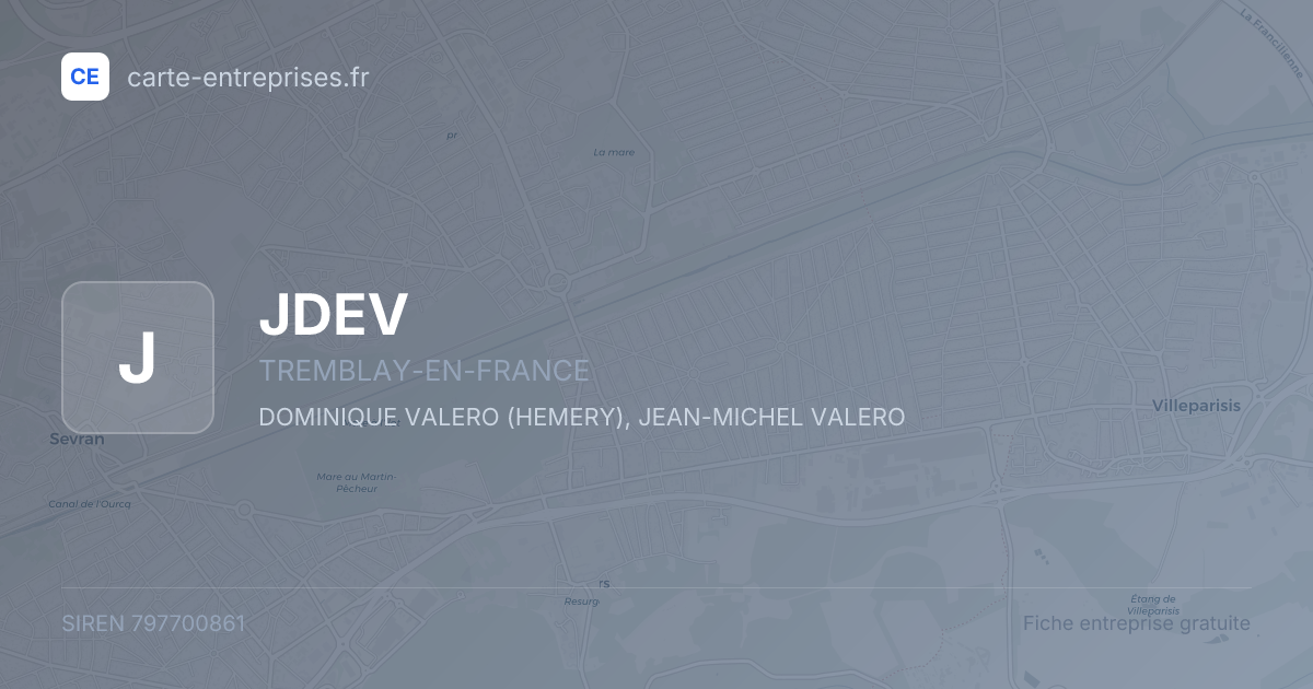 JDEV — 797700861 — fiche entreprise