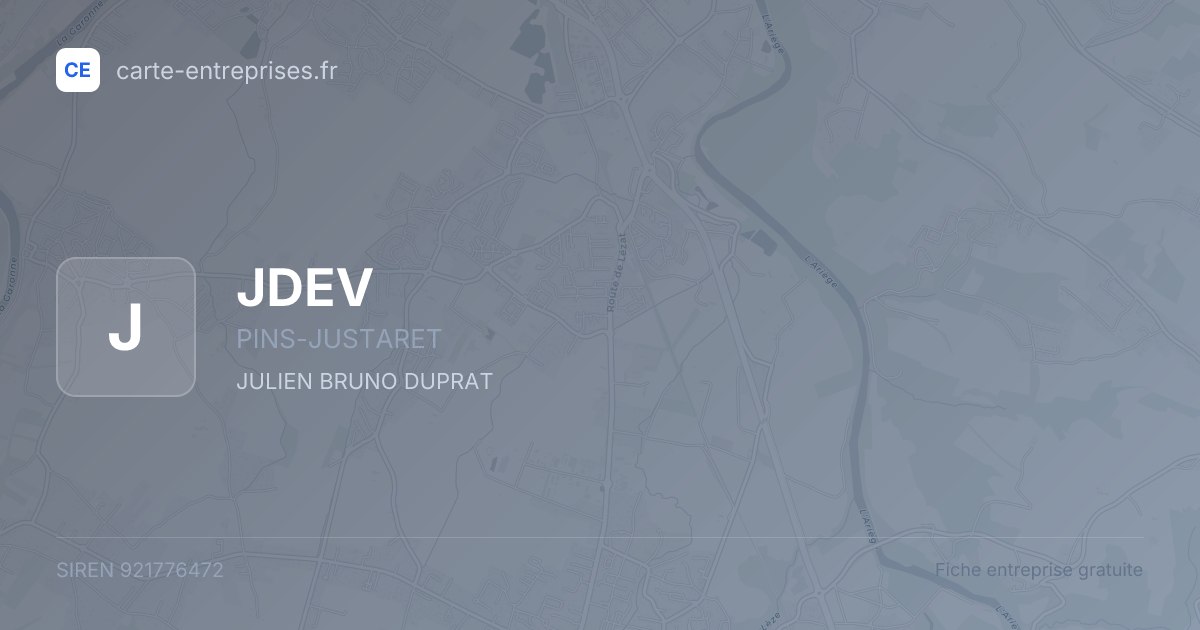 JDEV — 921776472 — fiche entreprise