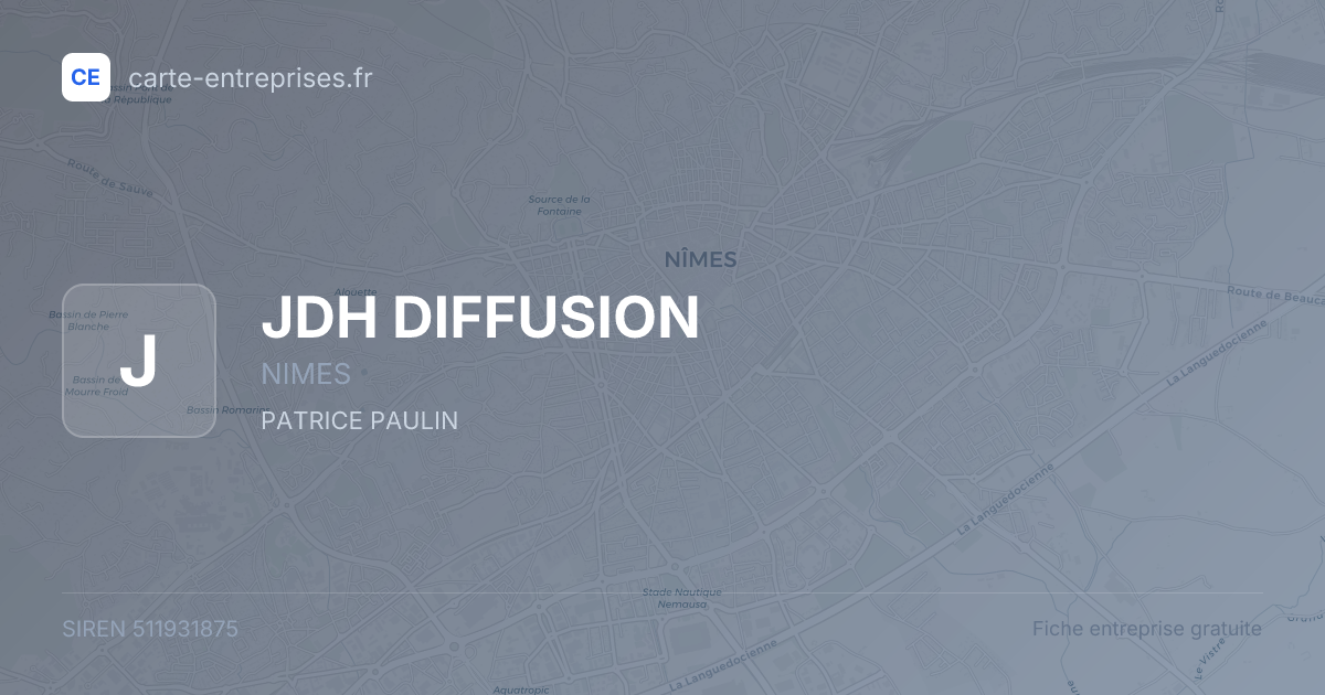 JDH DIFFUSION — 511931875 — fiche entreprise