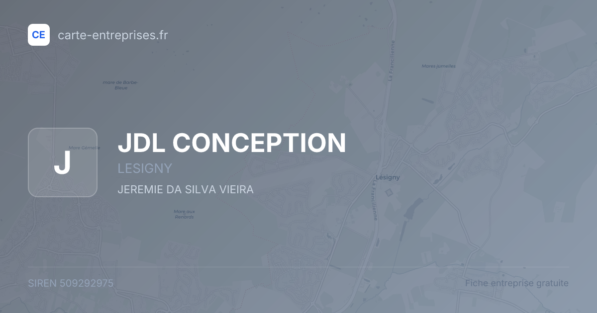JDL CONCEPTION — 509292975 — fiche entreprise