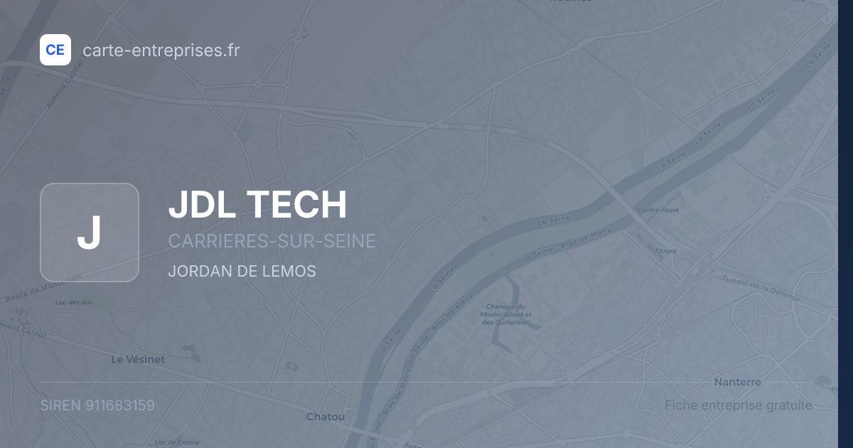 JDL TECH — 911683159 — fiche entreprise