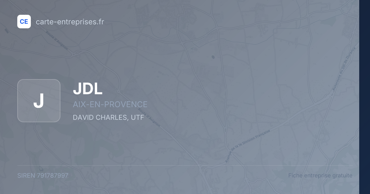 JDL — 791787997 — fiche entreprise