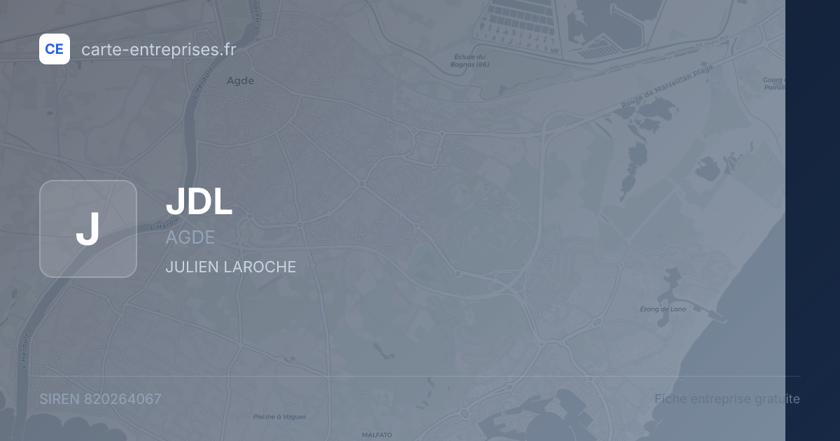 JDL — 820264067 — fiche entreprise
