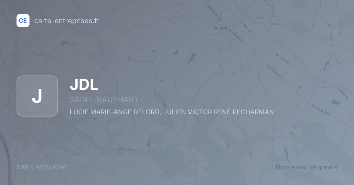 JDL — 931549596 — fiche entreprise