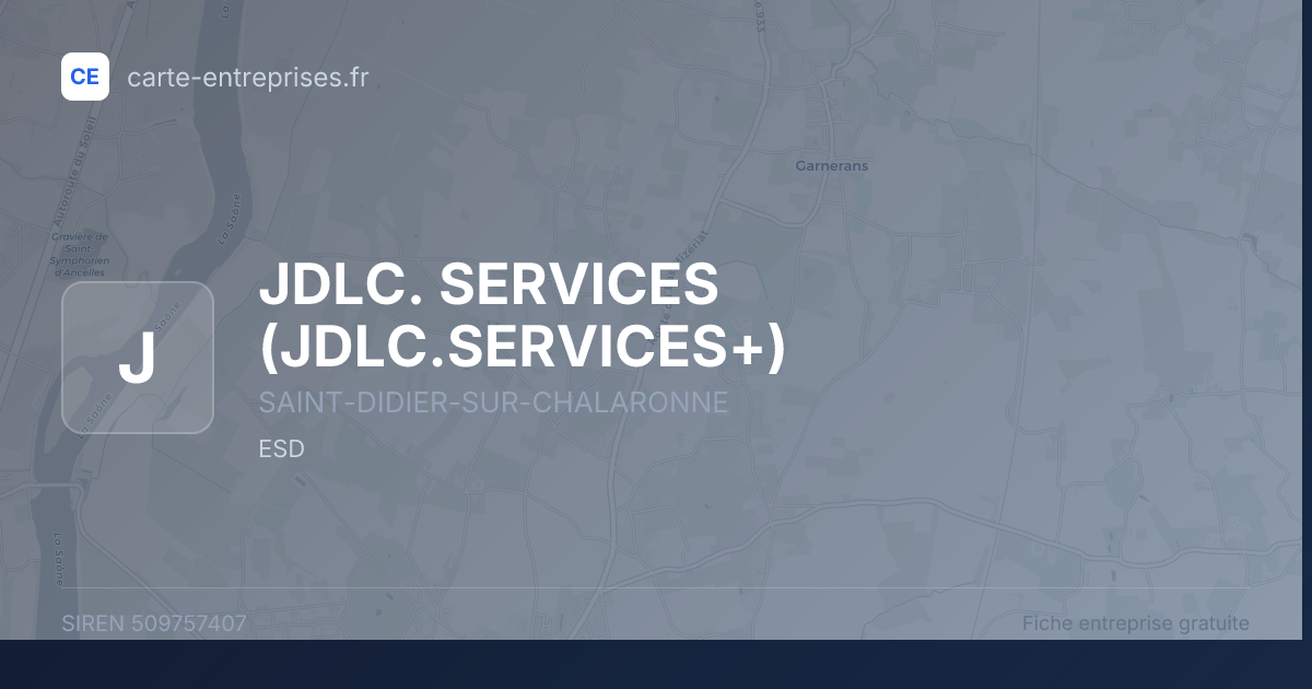 JDLC. SERVICES (JDLC.SERVICES+) — 509757407 — fiche entreprise