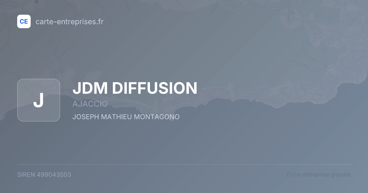 JDM DIFFUSION — 499043503 — fiche entreprise